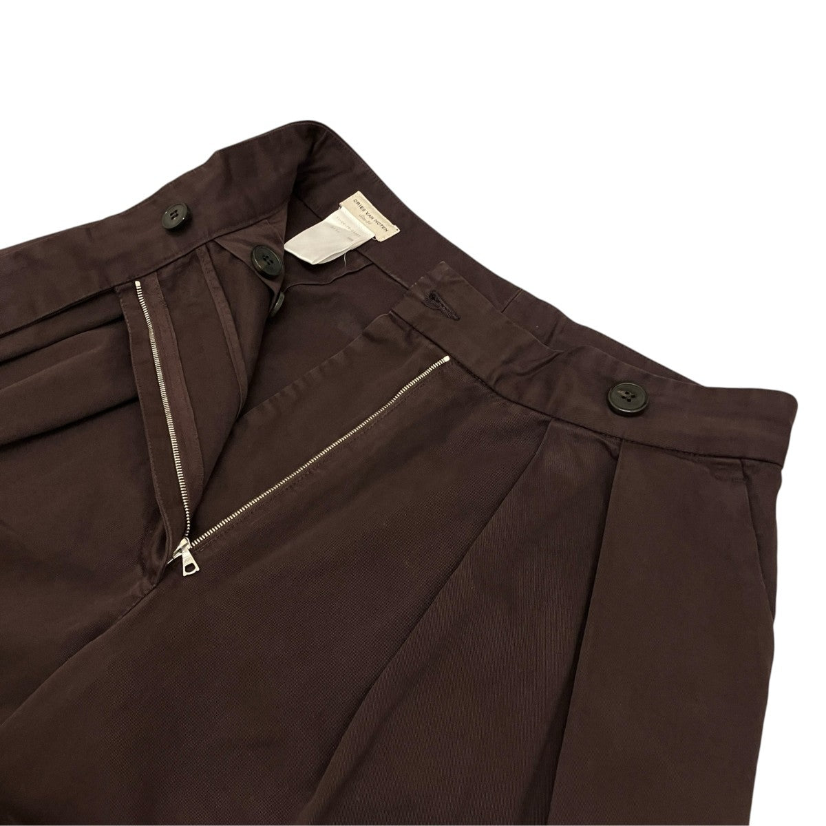 DRIES VAN NOTEN タックワイドパンツ71-04-74-04007 古着・中古-5枚目のアイテム画像