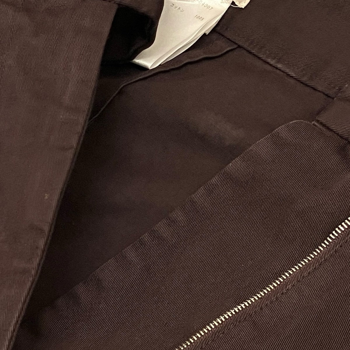 DRIES VAN NOTEN タックワイドパンツ71-04-74-04007 古着・中古-6枚目のアイテム画像