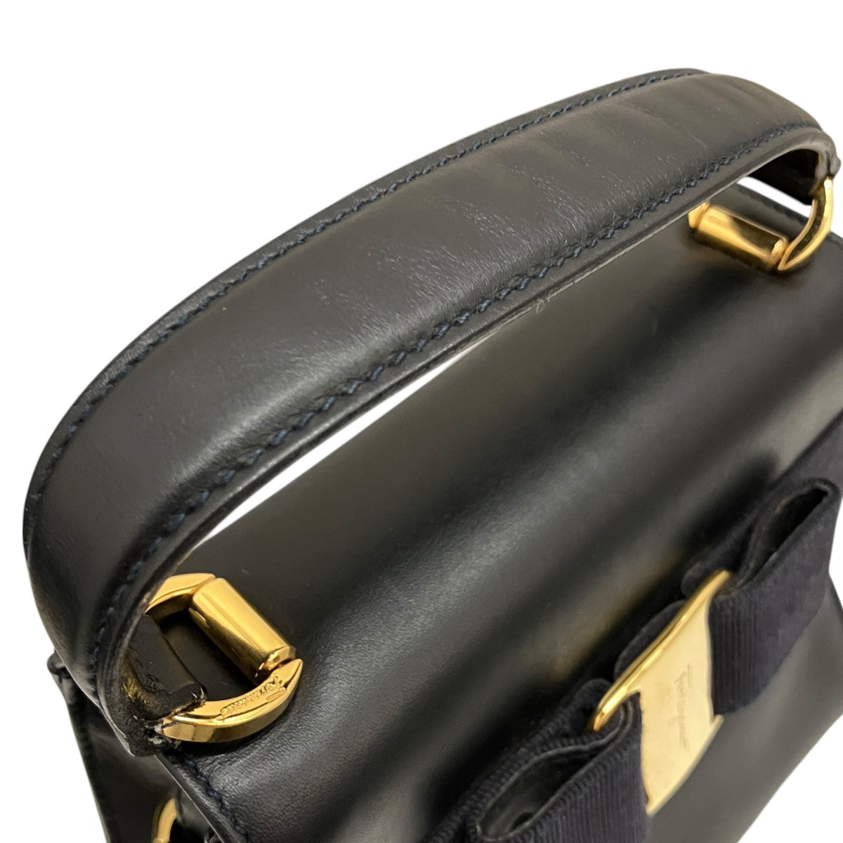 Salvatore Ferragamo 2WAYヴァラリボンバッグAT-21 古着・中古-8枚目のアイテム画像