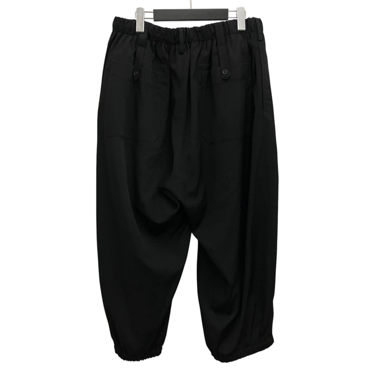 Yohji Yamamoto pour homme 24SSU-ギャザー9分丈パンツHS-P10-100 古着・中古-2枚目のアイテム画像