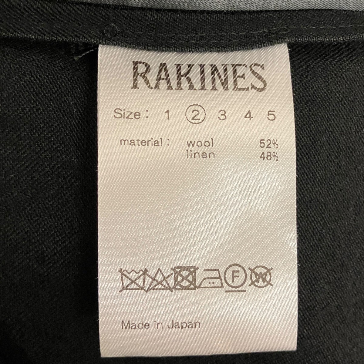 RAKINES 【Wool linen washer-Blind】ジャケット12S24FW256B 古着・中古-6枚目のアイテム画像