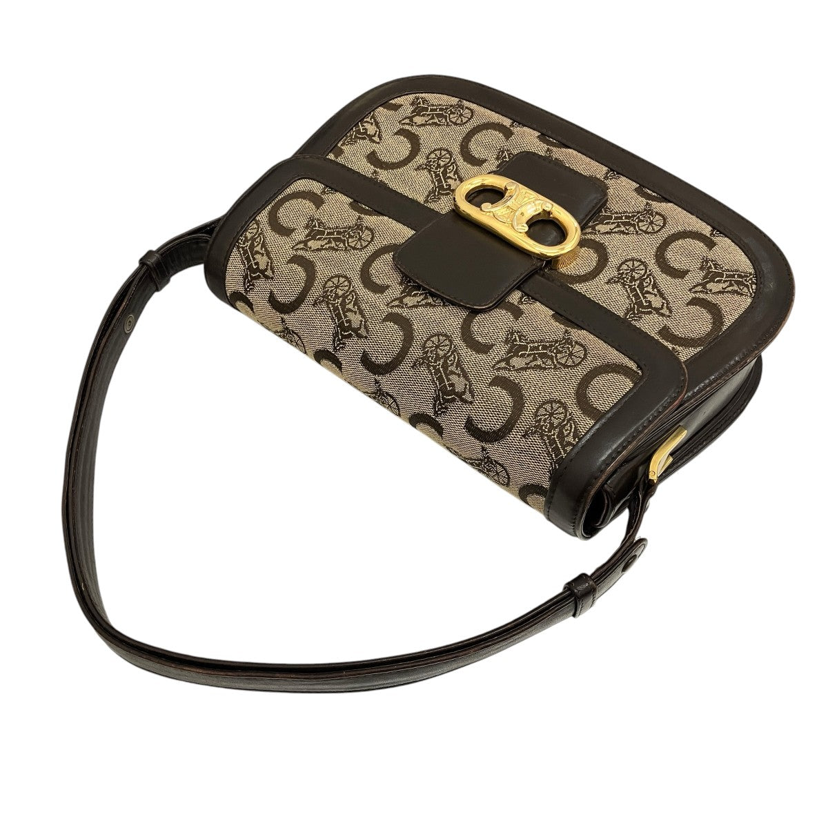 CELINE Ｃマダム柄ショルダーバッグ 古着・中古-4枚目のアイテム画像