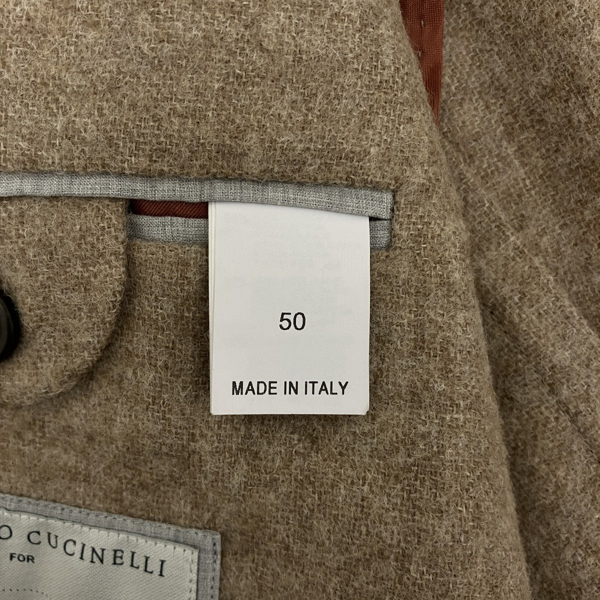 BRUNELLO CUCINELLI アルパカ混テーラードジャケット01886120540 古着・中古-7枚目のアイテム画像
