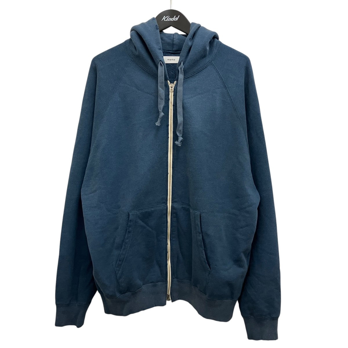 MARKA 【20 10 RECYCLE SUVIN ORGANIC COTTON FLEECE DAMAGE PARKA】ダメージ加工ジップアップパーカーM24D03CS01C 古着・中古-1枚目のアイテム画像