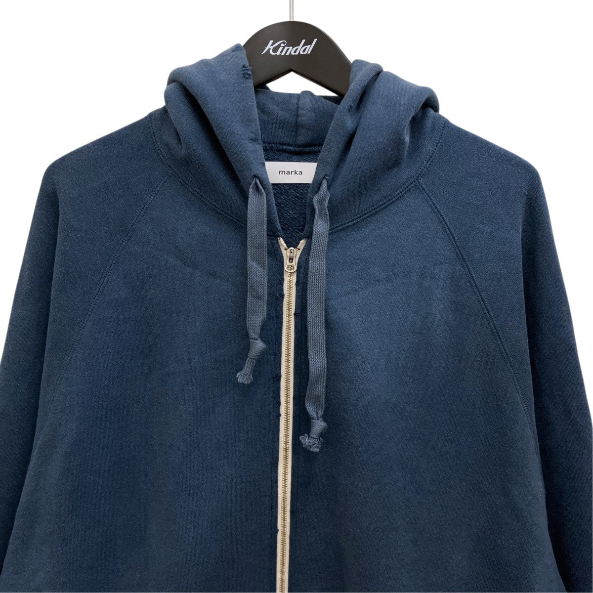 MARKA 【20 10 RECYCLE SUVIN ORGANIC COTTON FLEECE DAMAGE PARKA】ダメージ加工ジップアップパーカーM24D03CS01C 古着・中古-3枚目のアイテム画像