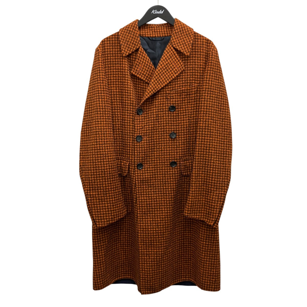 Belvest×TOMORROW LAND 【Belvest／2】チェックコート 古着・中古-1枚目のアイテム画像