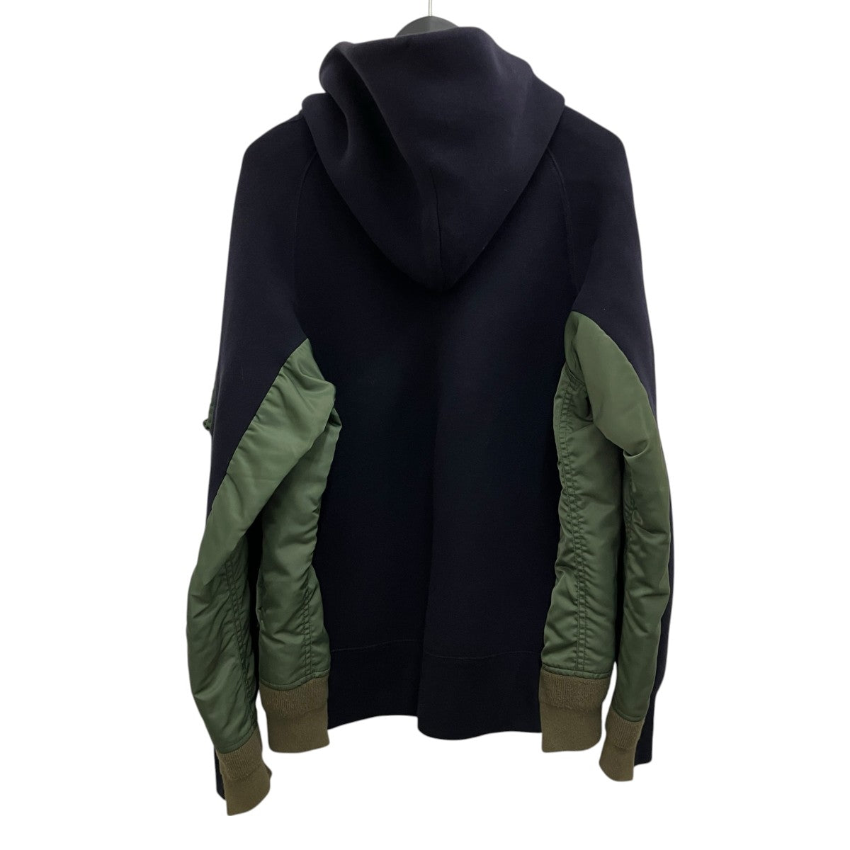 sacai 【SPONGE SWEAT x MA-1 HOODIE】ドッキングフーディーSCM-033 古着・中古-2枚目のアイテム画像