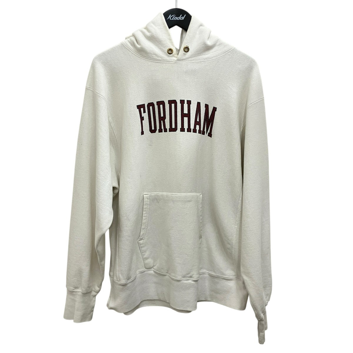 Champion REVERSE WEAVE 80Sトリコタグ【FORDHAM】プリントフーディー 古着・中古-1枚目のアイテム画像