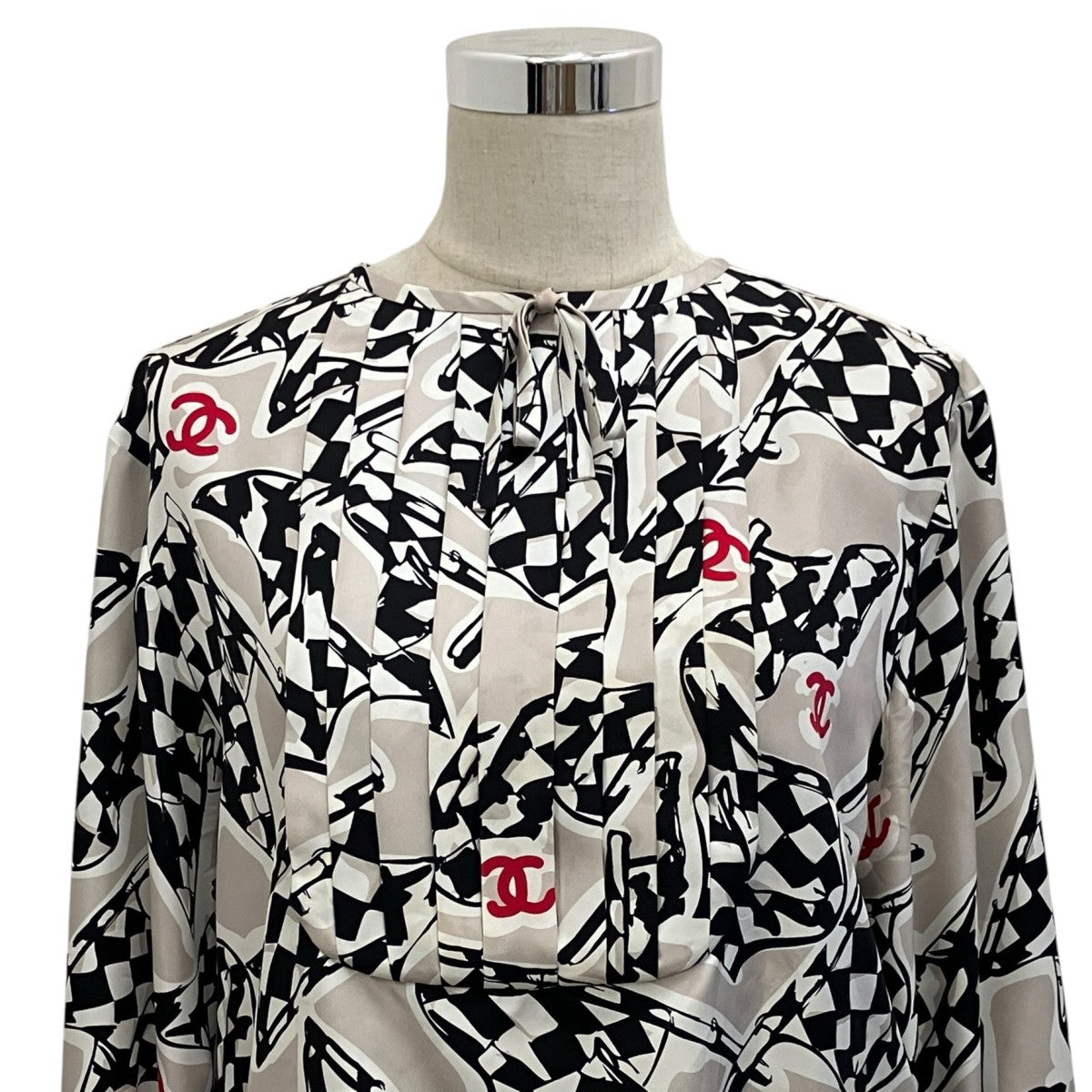 CHANEL レーシングブラウス 古着・中古-3枚目のアイテム画像