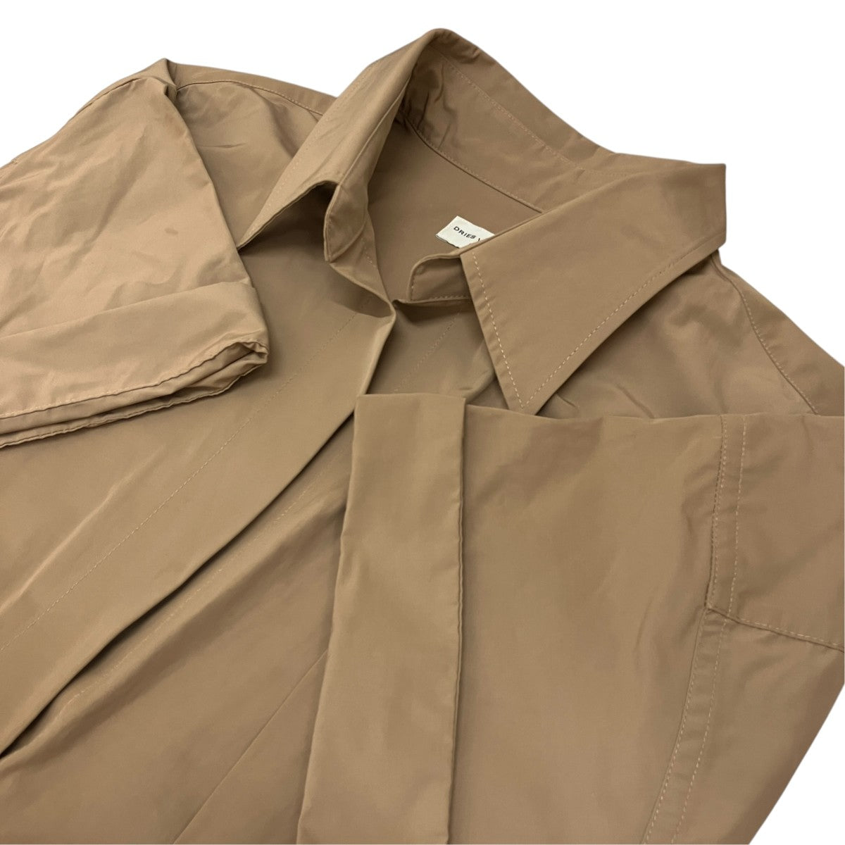 DRIES VAN NOTEN 【DELICK】レースアップポプリンワンピース 古着・中古-6枚目のアイテム画像