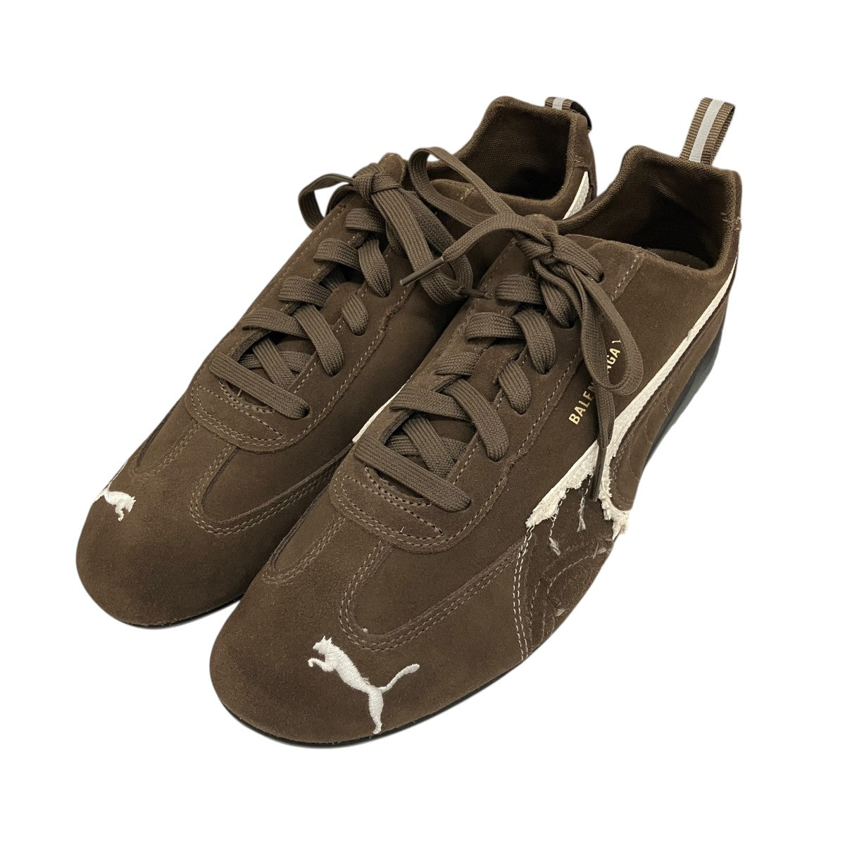 BALENCIAGA×PUMA ダメージ加工スピードキャットスニーカー406519-05 古着・中古-1枚目のアイテム画像