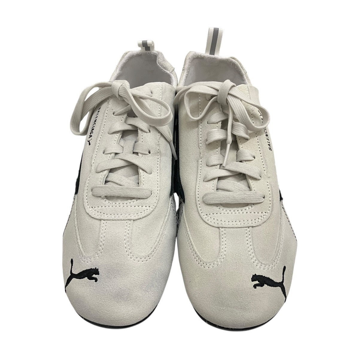BALENCIAGA×PUMA 【speedcat】ダメージ加工スピードキャットスニーカー406519-01 古着・中古-2枚目のアイテム画像
