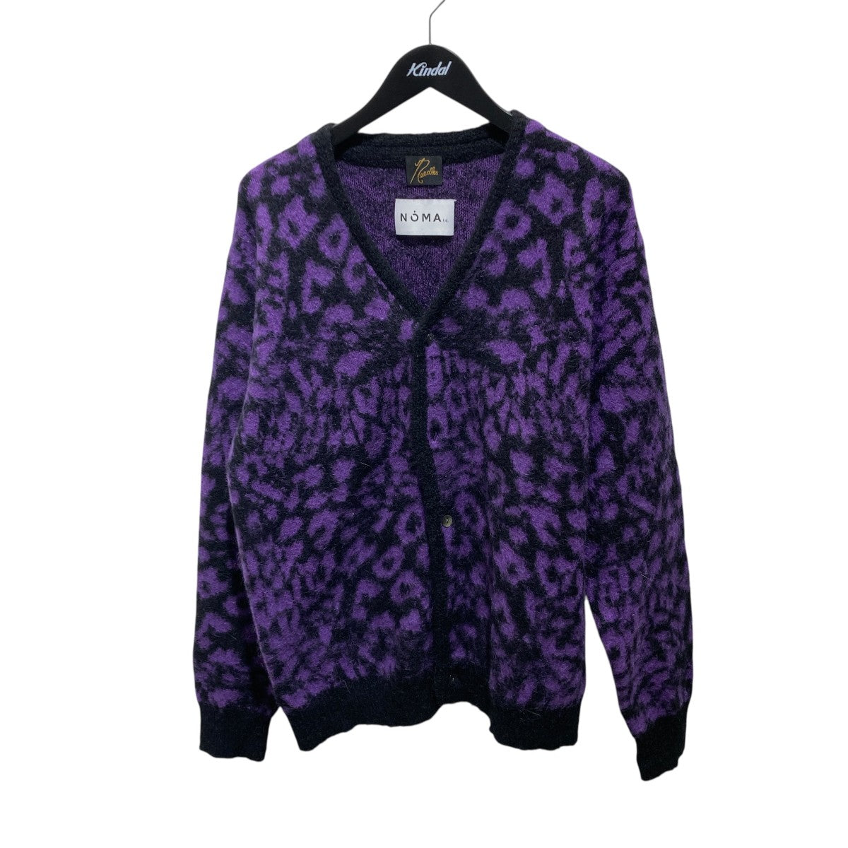 Mohair knit cardigan総柄ニットカーディガンN36-NNKN01