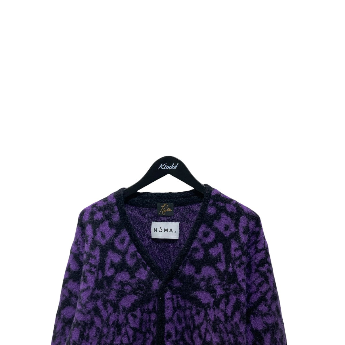 Mohair knit cardigan総柄ニットカーディガンN36-NNKN01