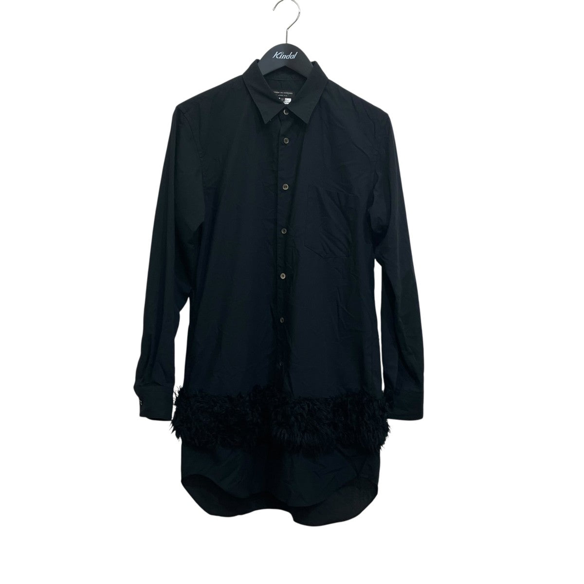 COMME des GARCONS HOMME PLUS AD2023ファー切替シャツPL-B016 古着・中古-1枚目のアイテム画像