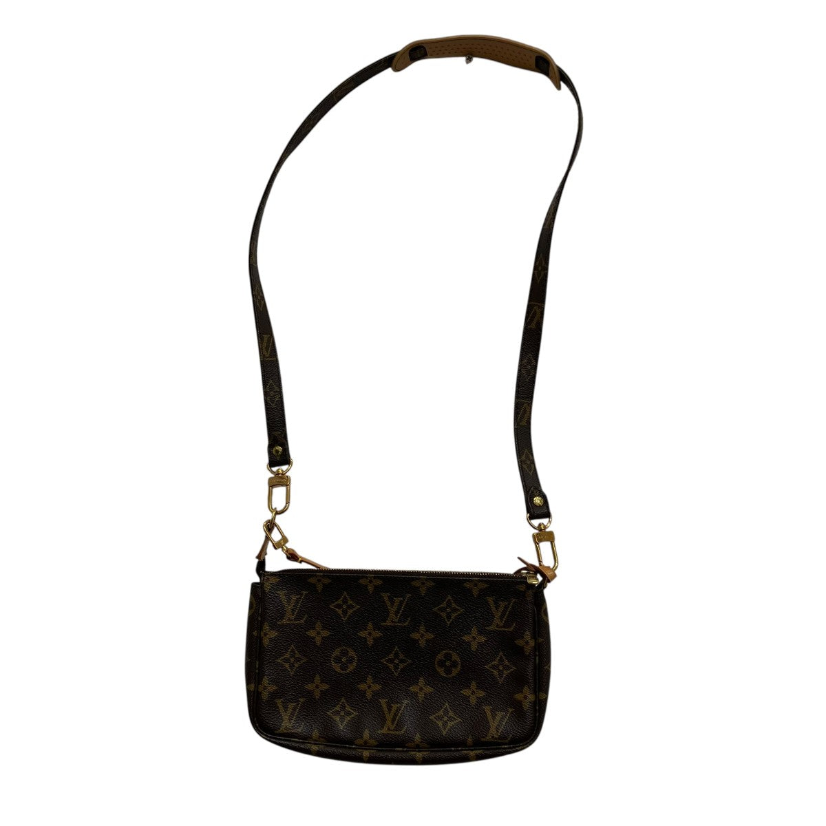 LOUIS VUITTON ポシェットアクセソワールモノグラムショルダーポーチM51980 古着・中古-1枚目のアイテム画像