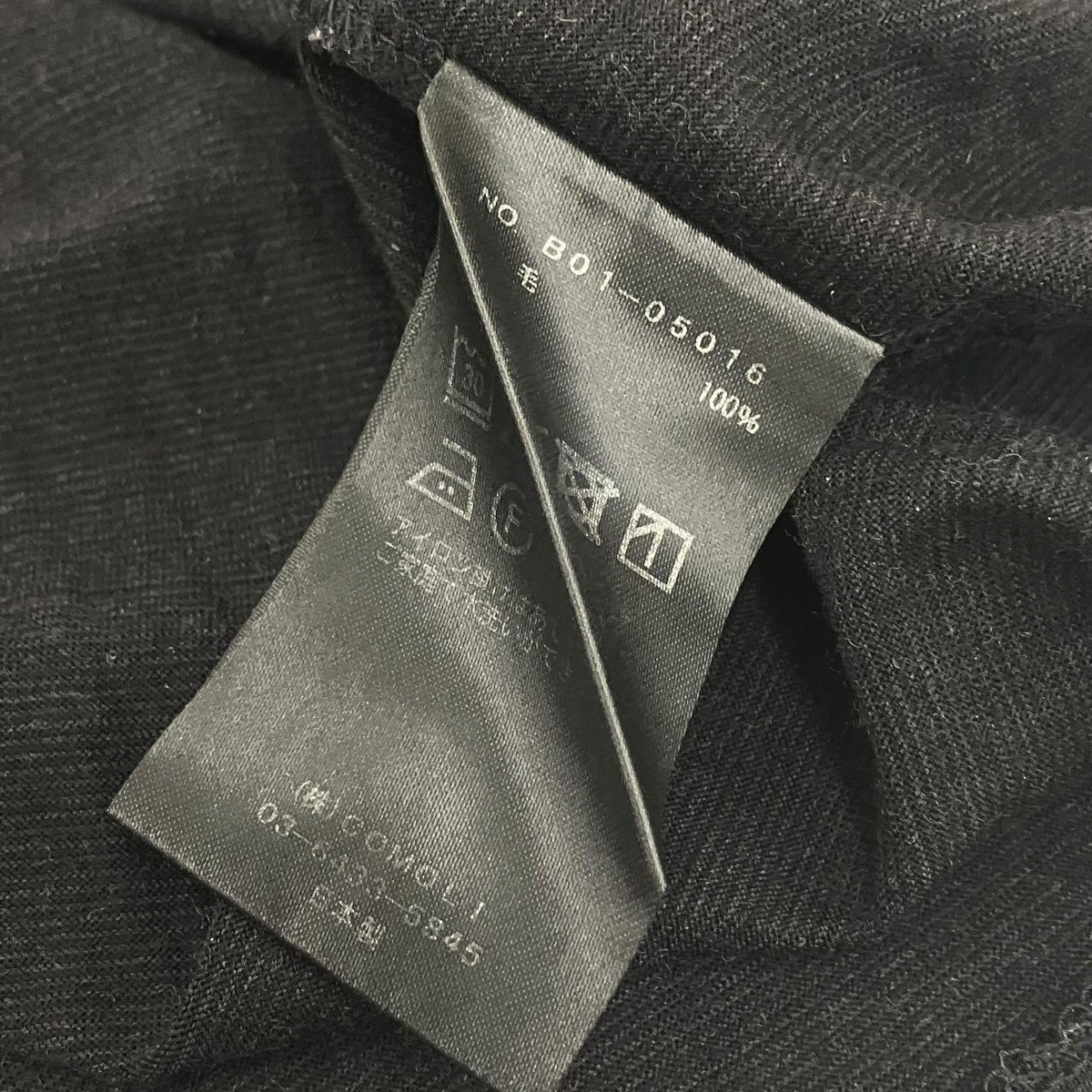 COMOLI 25SSサマーウールＴシャツB01-05016 古着・中古-6枚目のアイテム画像