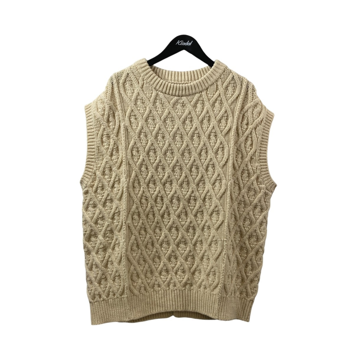 HARD TWIST MERINO ARAN KNIT VESTニットベストA9AV04FM