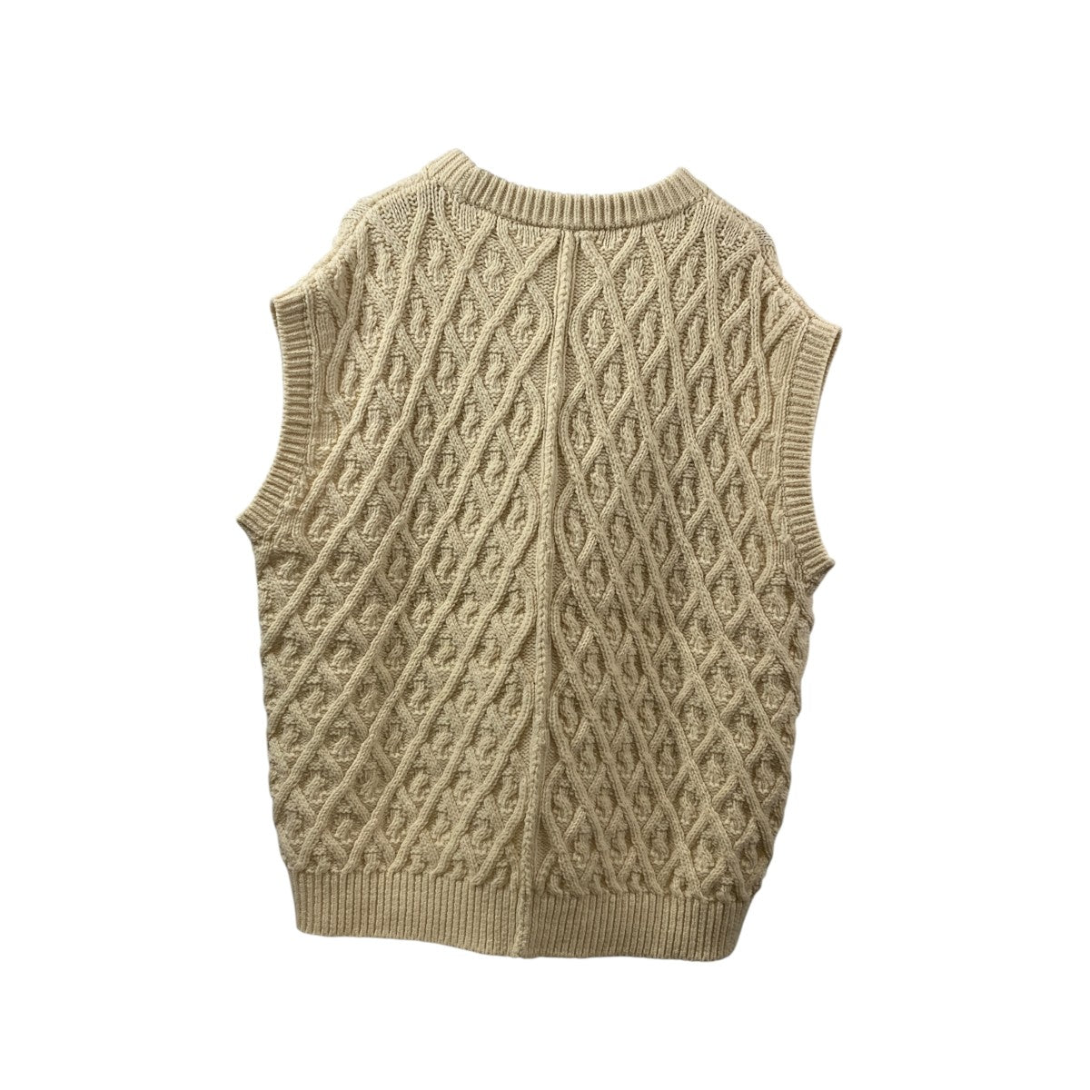 HARD TWIST MERINO ARAN KNIT VESTニットベストA9AV04FM