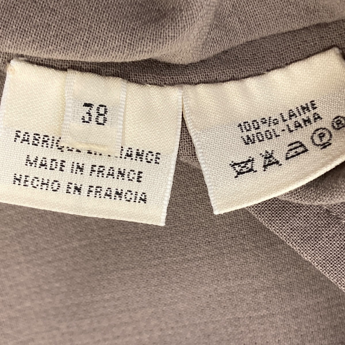 HERMES ルジェラ期ノーカラーコート 古着・中古-6枚目のアイテム画像