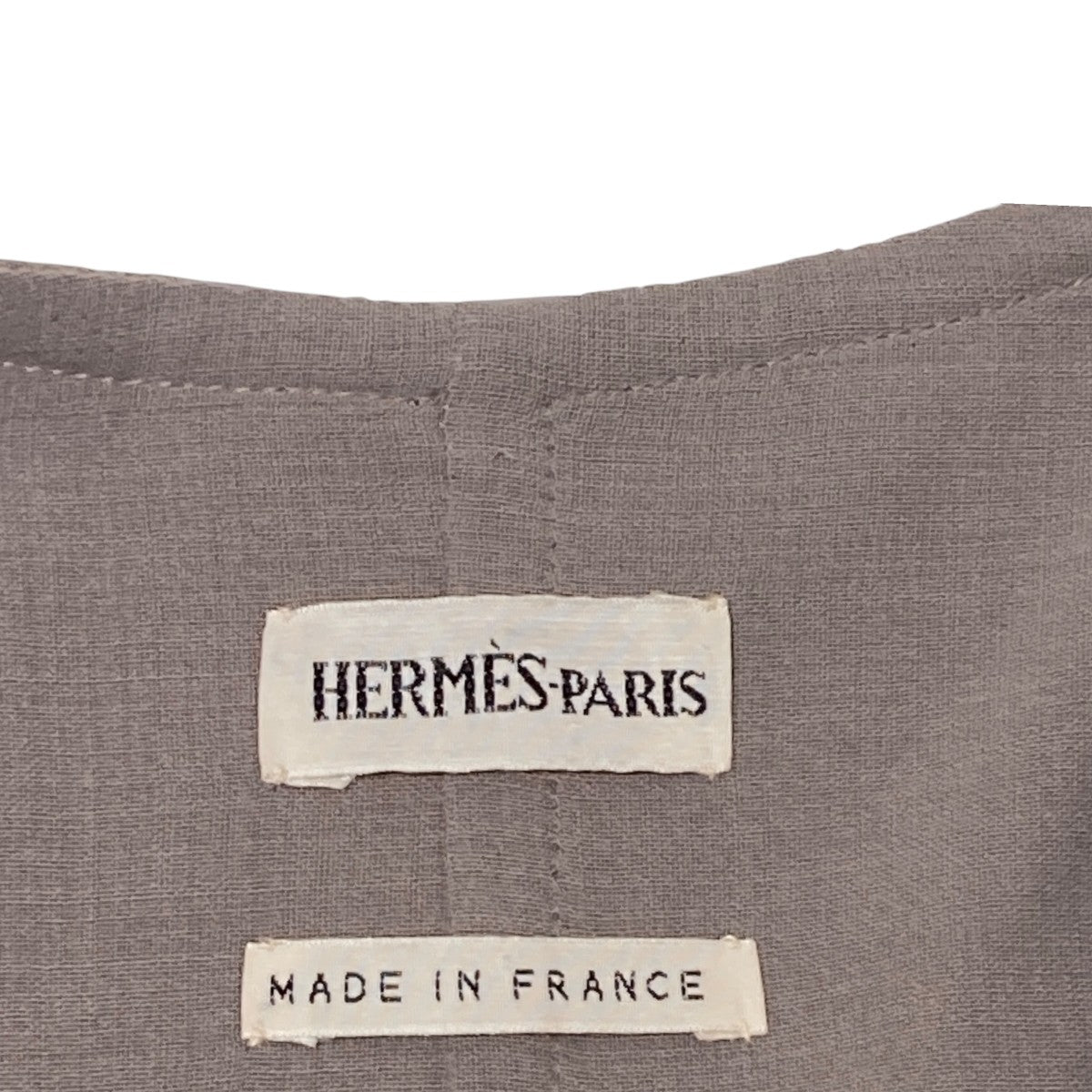 HERMES ルジェラ期ノーカラーコート 古着・中古-7枚目のアイテム画像