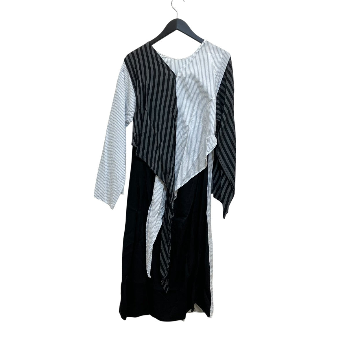 MM6 Maison Margiela(マルタンマルジェラ) ストライプ長袖ワンピース