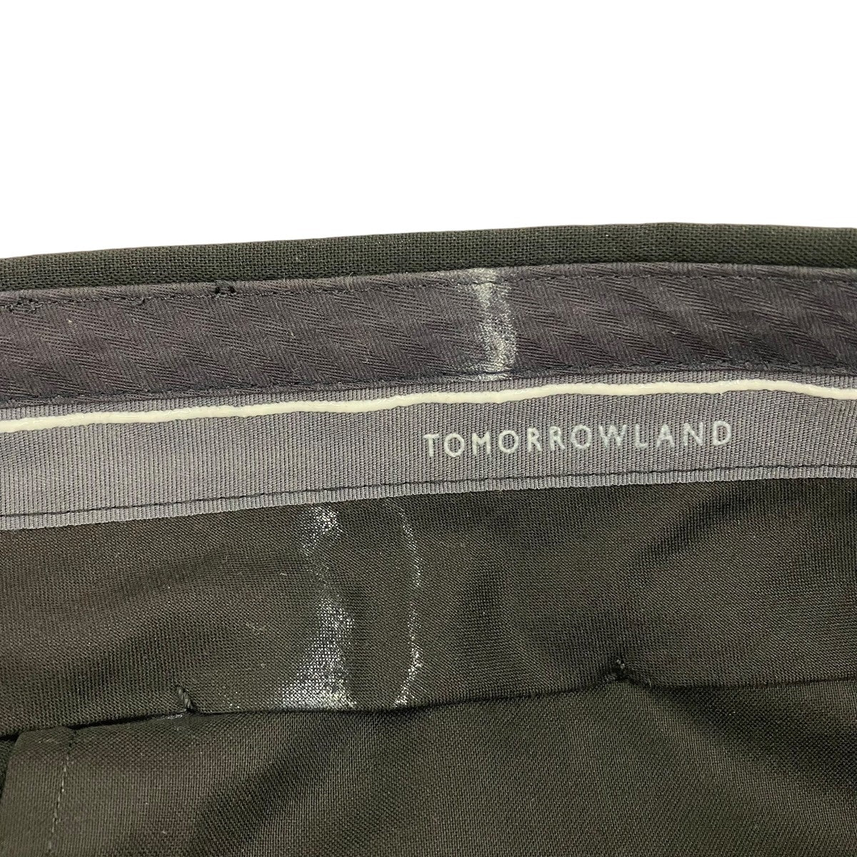 TOMORROW LAND ウールナイロン 1プリーツ ストレート バレルパンツ63045204102 古着・中古-6枚目のアイテム画像