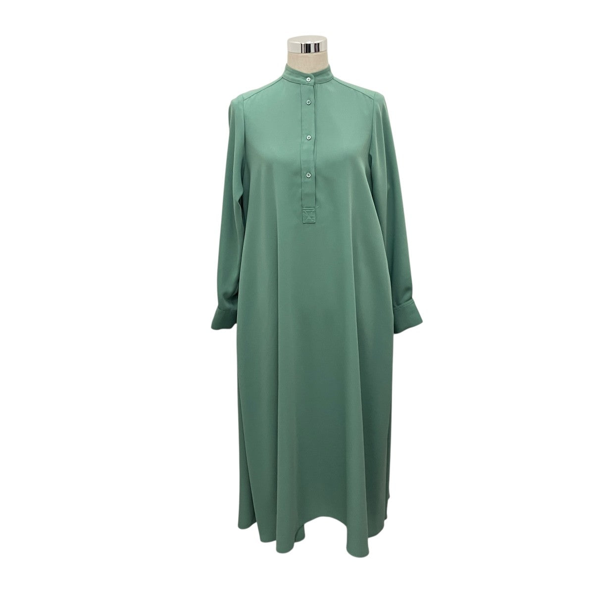 Graphpaper 22SS【SATIN BAND COLLAR DRESS】ワンピースGL221-60157 古着・中古-1枚目のアイテム画像