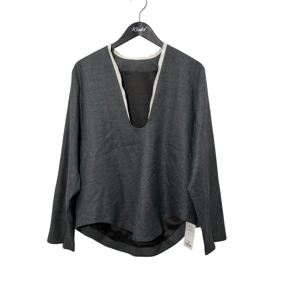 Wool Saxony U Curve TopsUネックカットソー460IAL30-1111