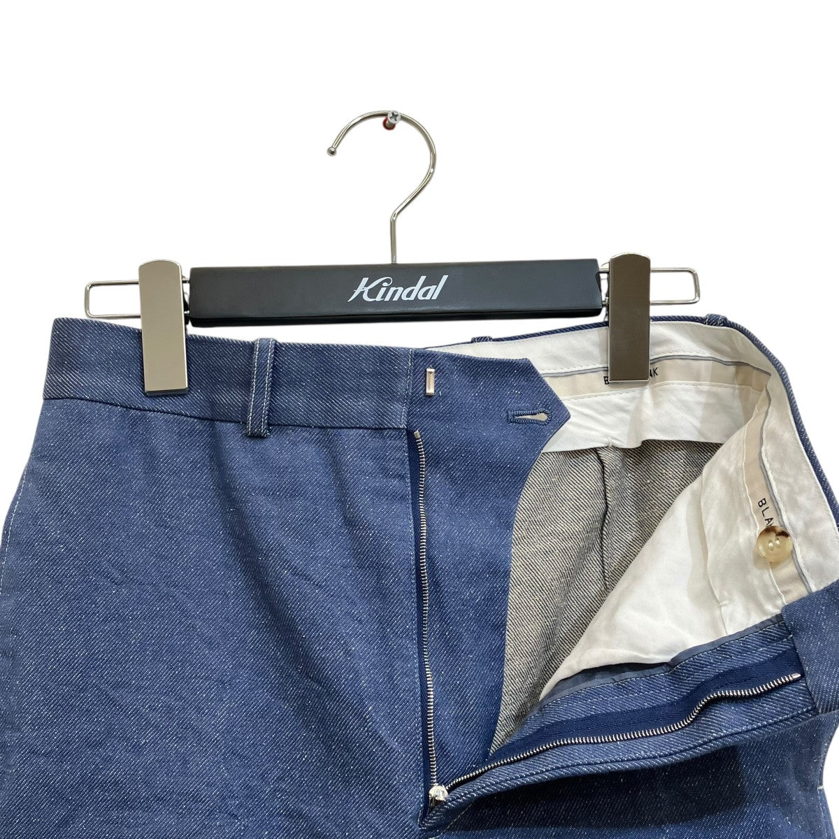 シルクコットンデニムバックポケットパンツ7914-299-0313