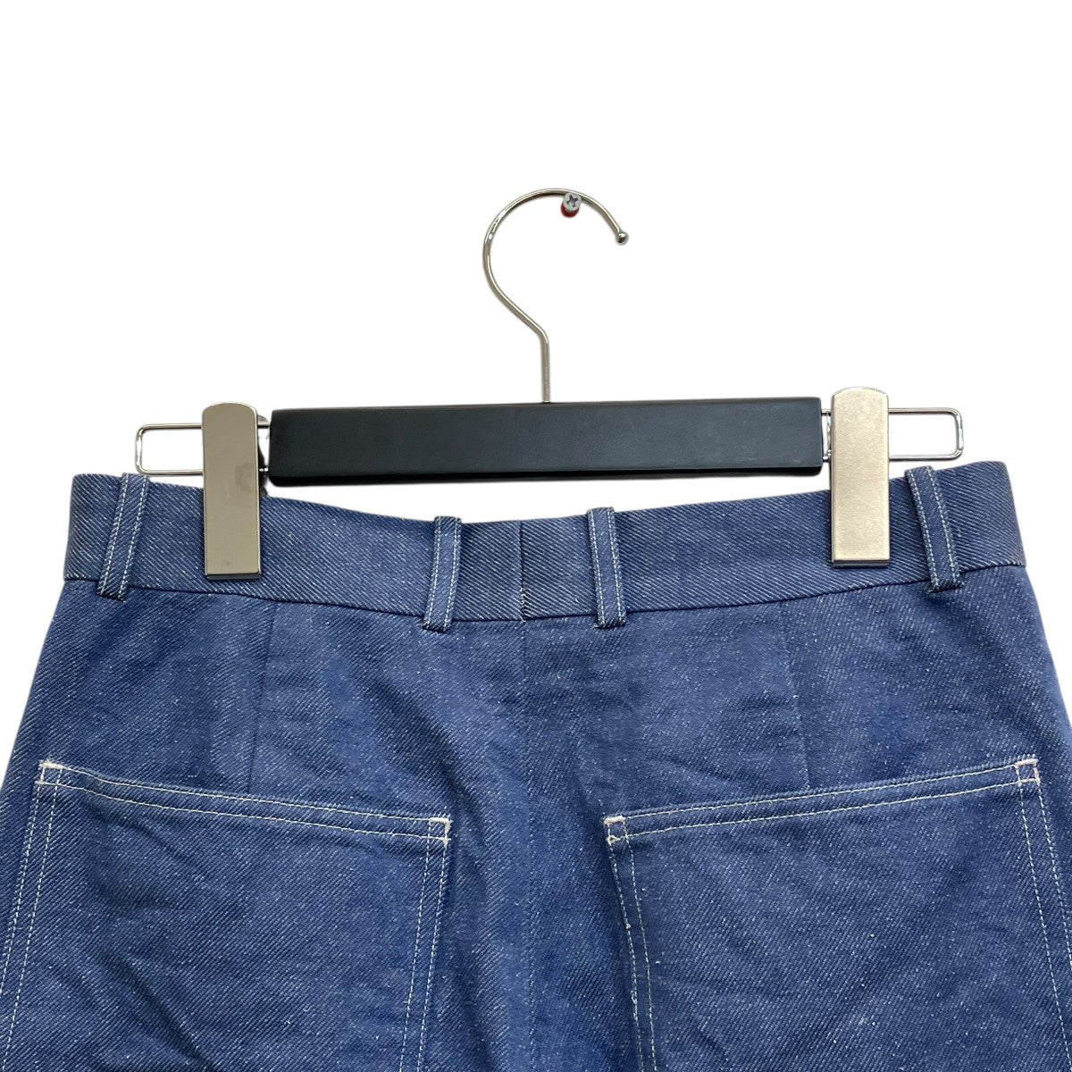 シルクコットンデニムバックポケットパンツ7914-299-0313