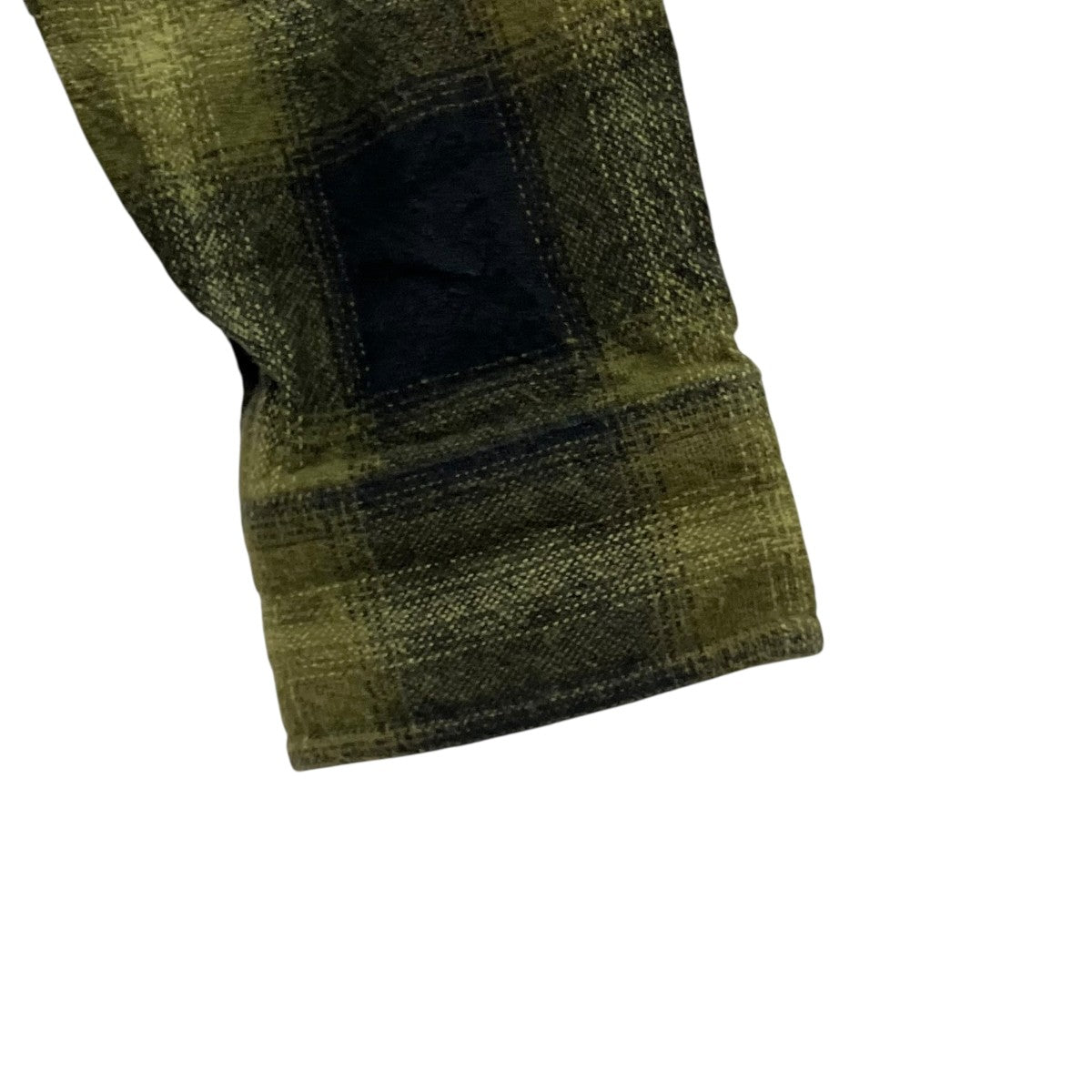 stussy Zip Up Shadow Plaid shirtオンブレチェックジップアップジャケット 古着・中古-4枚目のアイテム画像