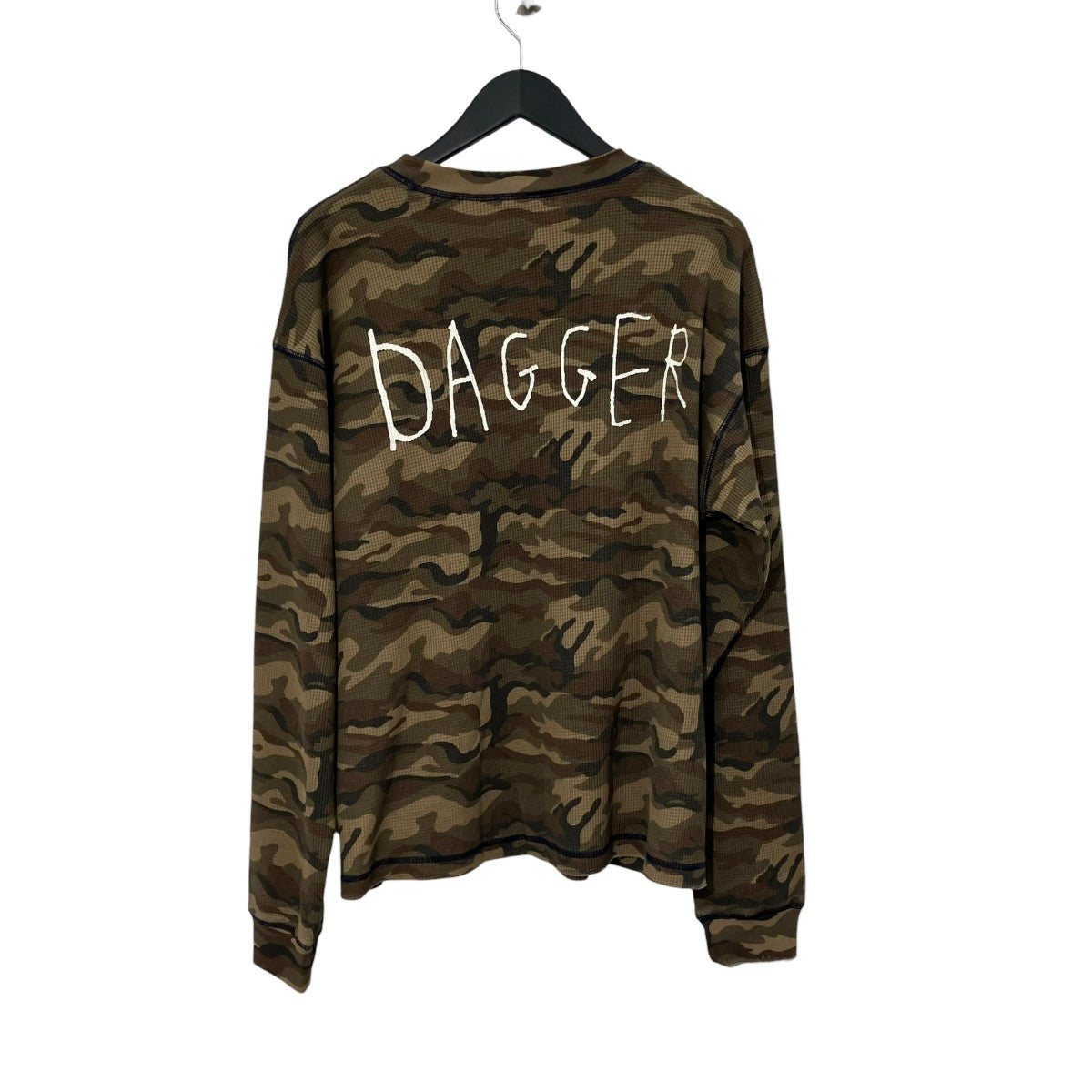 DAGGER TAKING THE MICKEY CAMO LSカモフラージュサーマルカットソー 古着・中古-2枚目のアイテム画像