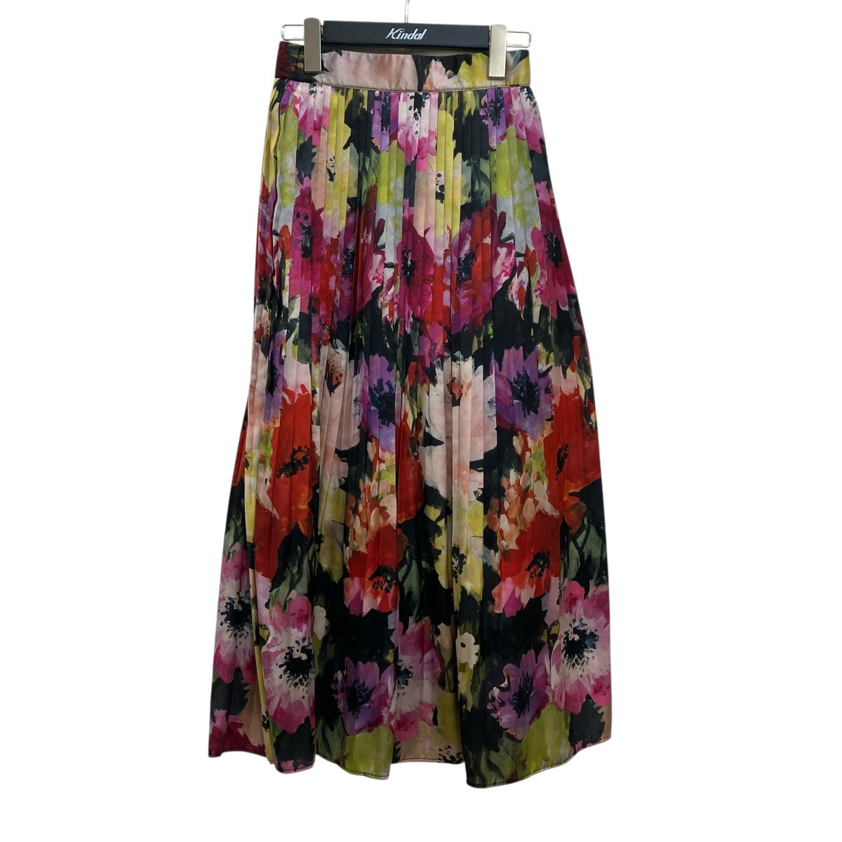DOUBLE STANDARD CLOTHING 24SSFLOWER PRINT SKIRT MIXプリーツスカート0202-161-241A 古着・中古-1枚目のアイテム画像