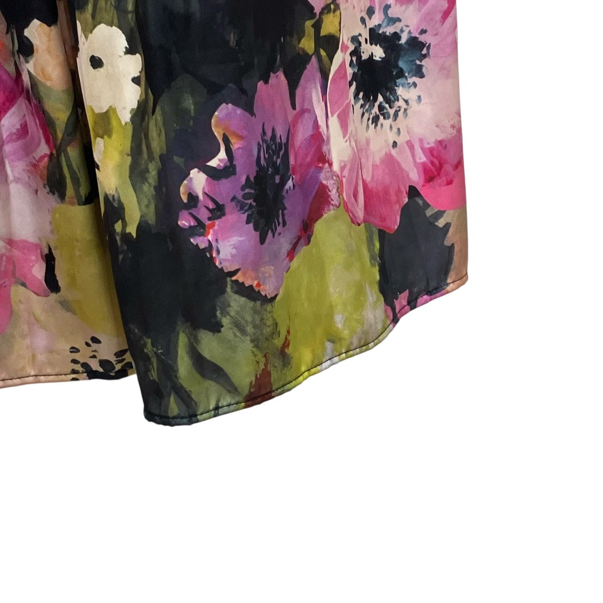 DOUBLE STANDARD CLOTHING 24SSFLOWER PRINT SKIRT MIXプリーツスカート0202-161-241A 古着・中古-4枚目のアイテム画像