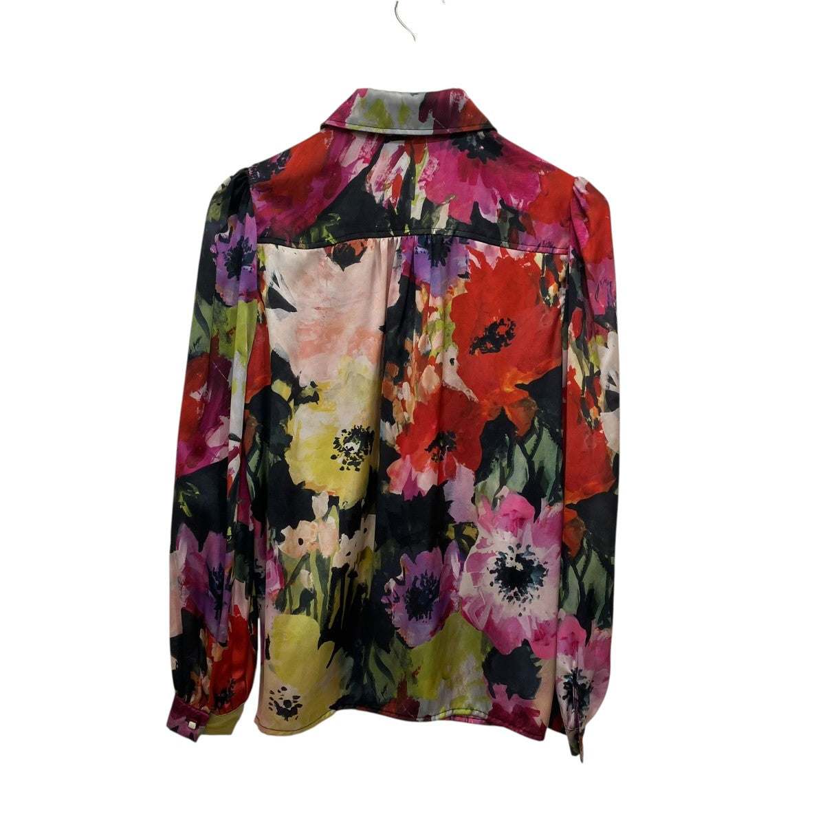 DOUBLE STANDARD CLOTHING 24SSFloral Print Satin Blouseフラワープリントサテンブラウス0204-160-241A 古着・中古-2枚目のアイテム画像