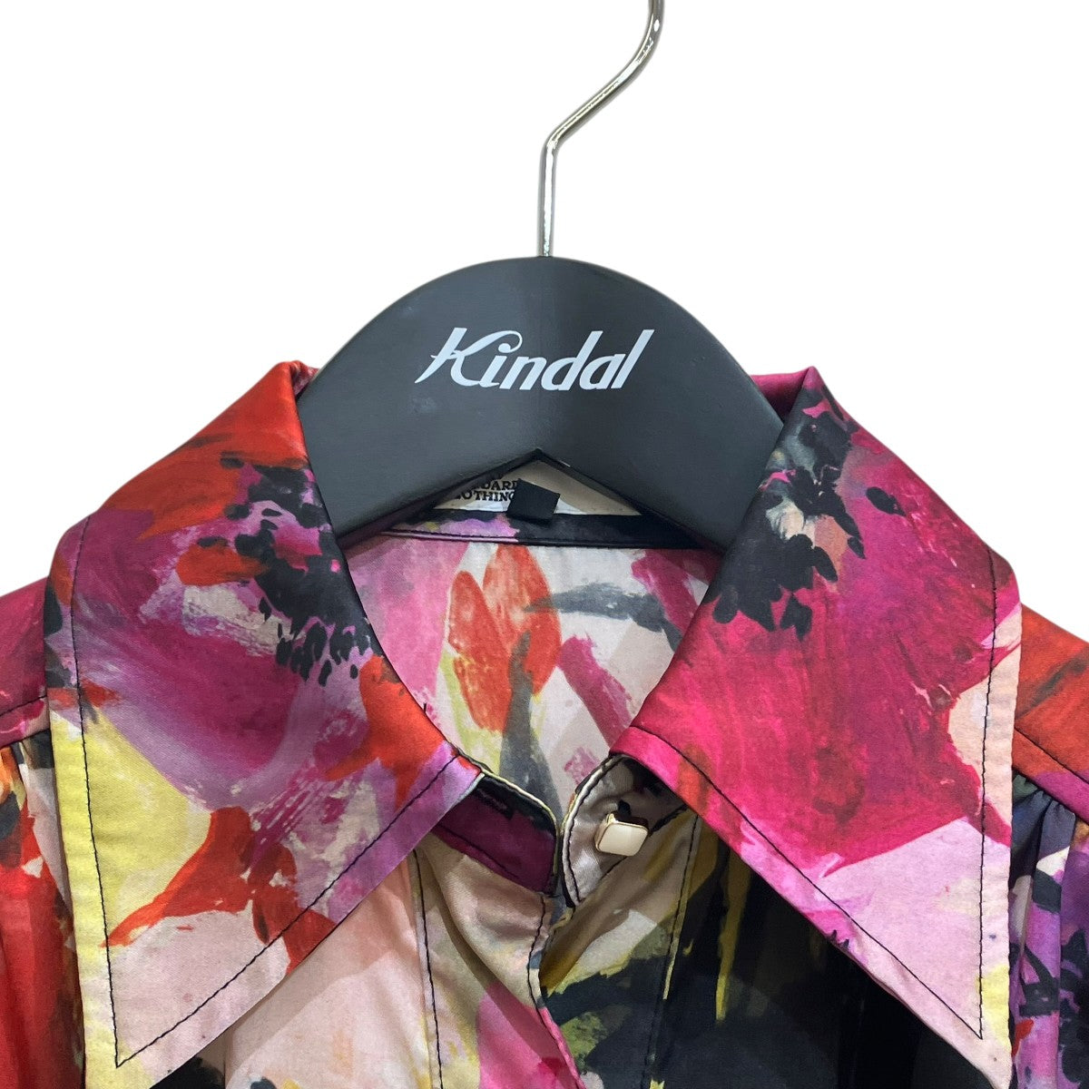DOUBLE STANDARD CLOTHING 24SSFloral Print Satin Blouseフラワープリントサテンブラウス0204-160-241A 古着・中古-3枚目のアイテム画像