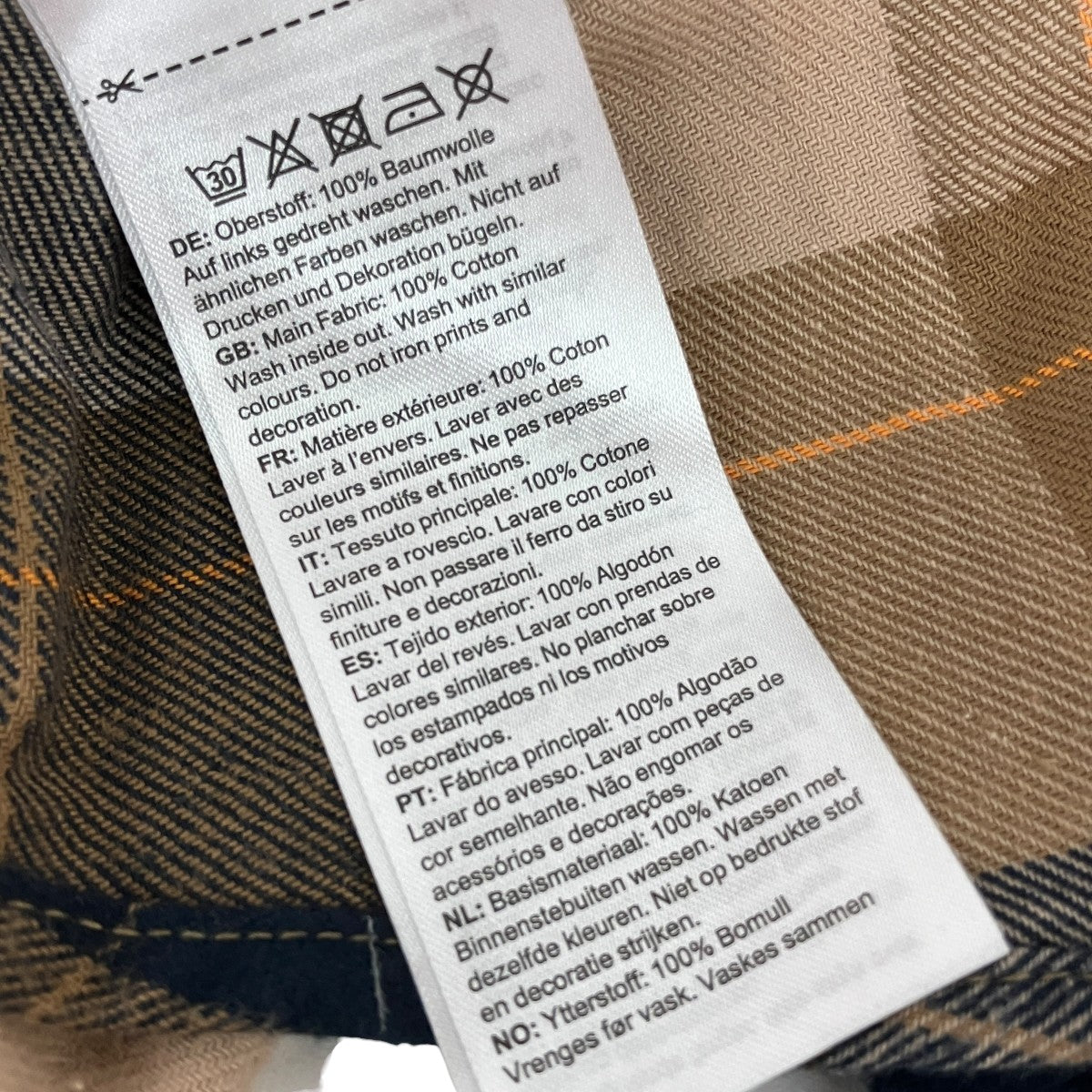 チェック長袖シャツ