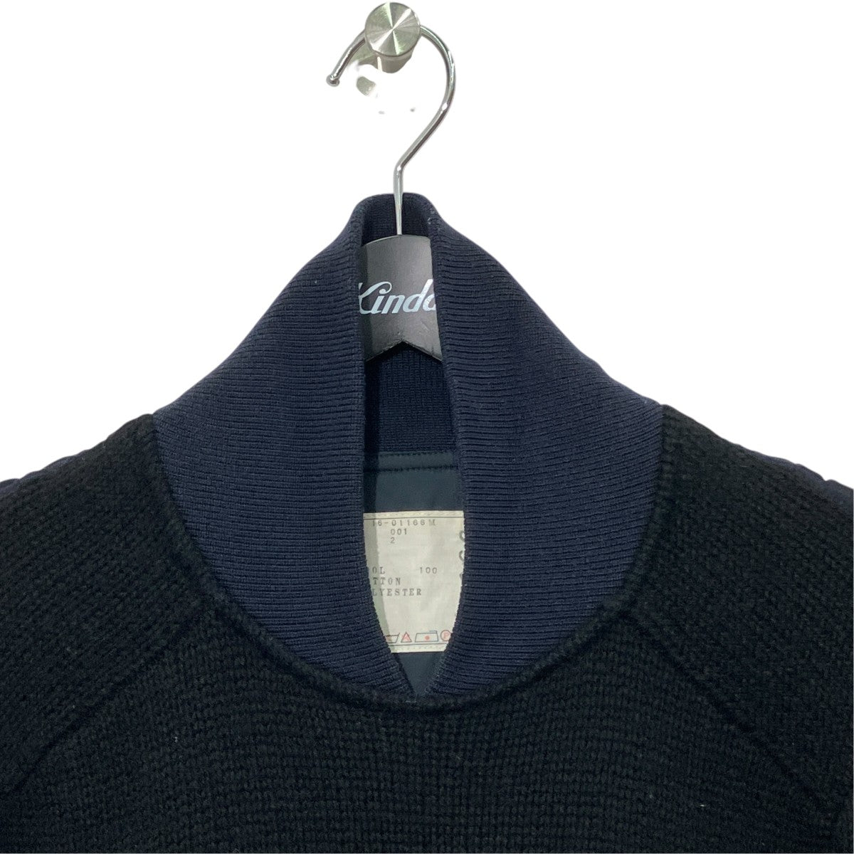 sacai ミリタリードッキングプルオーバーニット16-01166M 古着・中古-3枚目のアイテム画像