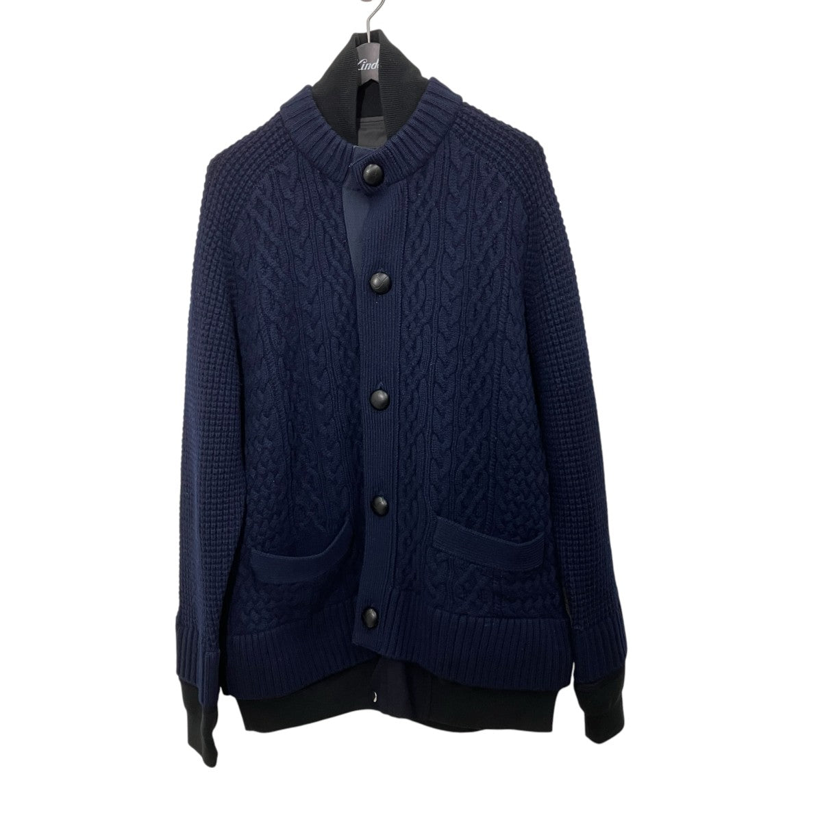 sacai Cable Knit Cardiganケーブルニットカーディガン16-01164M 古着・中古-1枚目のアイテム画像