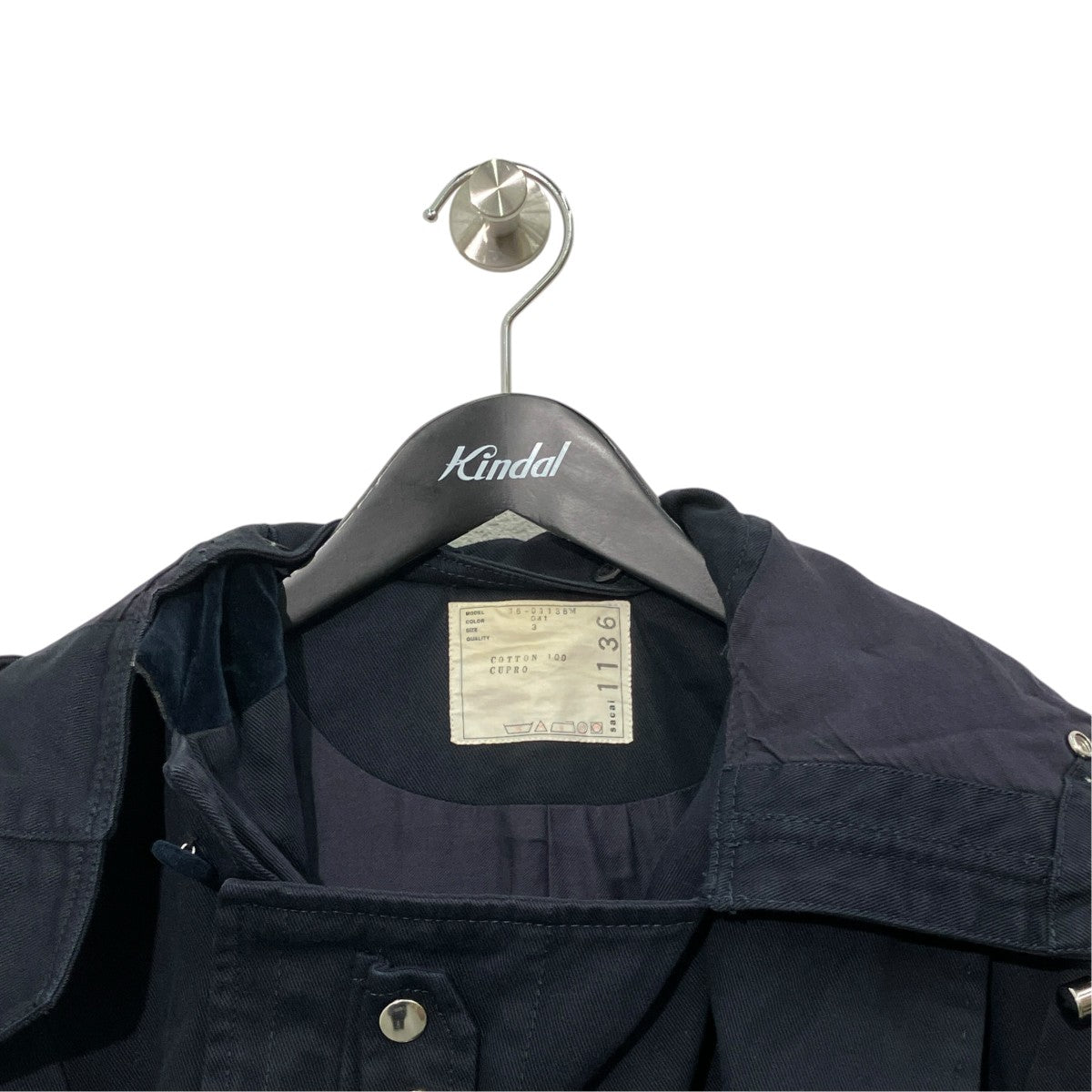 sacai COTTON FOOD COAT再構築ミリタリーフーデッドコート16-01136M 古着・中古-3枚目のアイテム画像