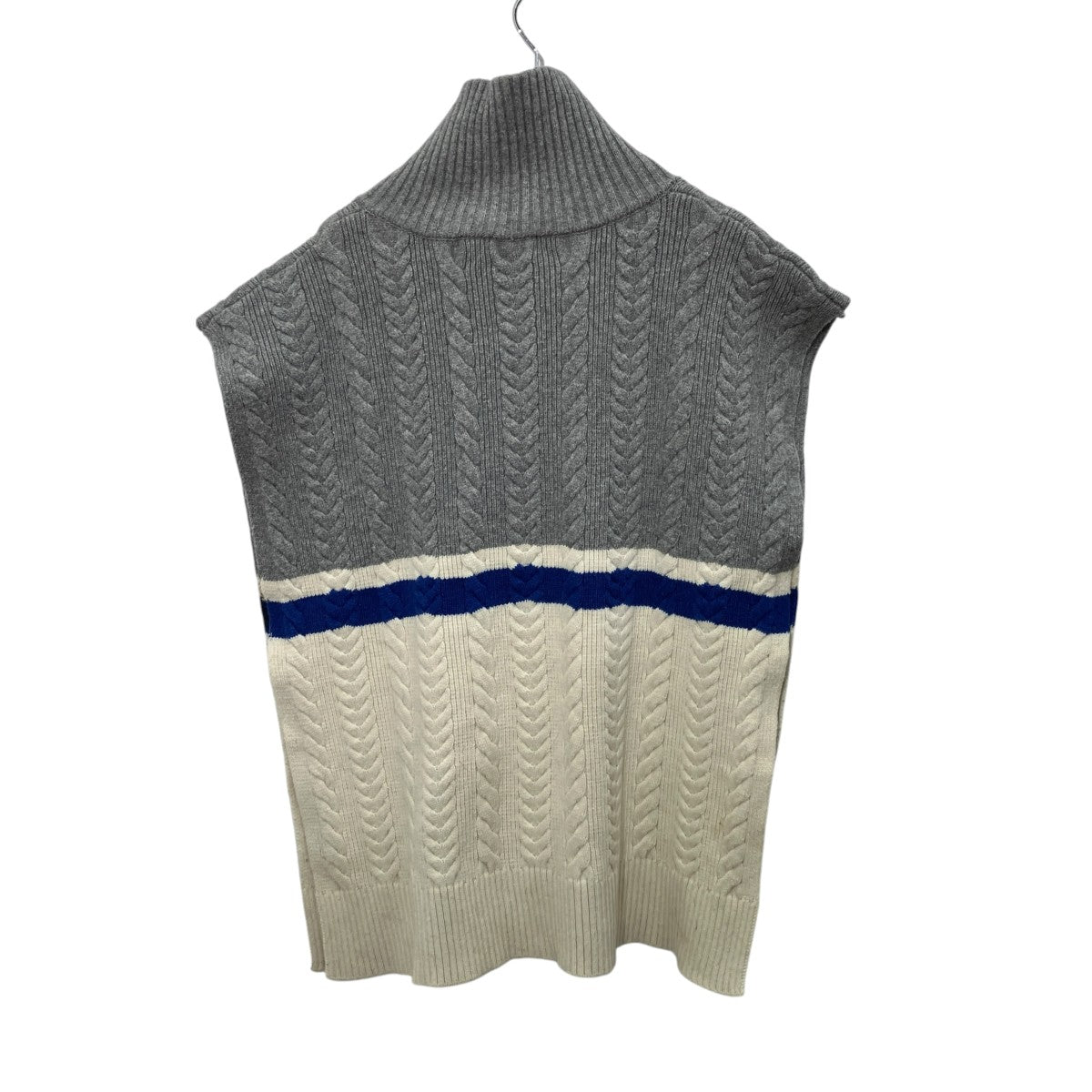 MAISON SPECIAL Cable Fastener Ponchoニットポンチョ21232366101 古着・中古-2枚目のアイテム画像