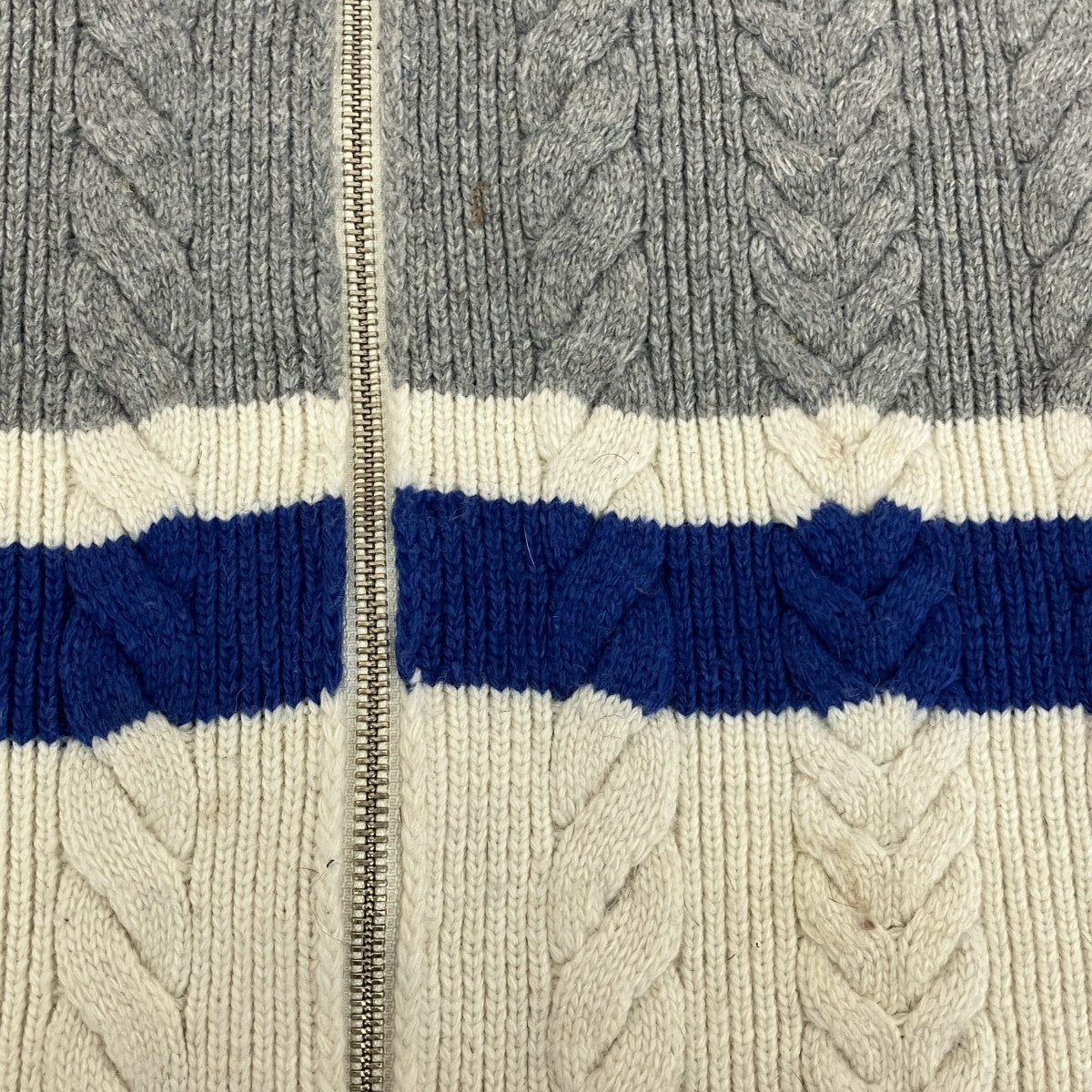 MAISON SPECIAL Cable Fastener Ponchoニットポンチョ21232366101 古着・中古-6枚目のアイテム画像