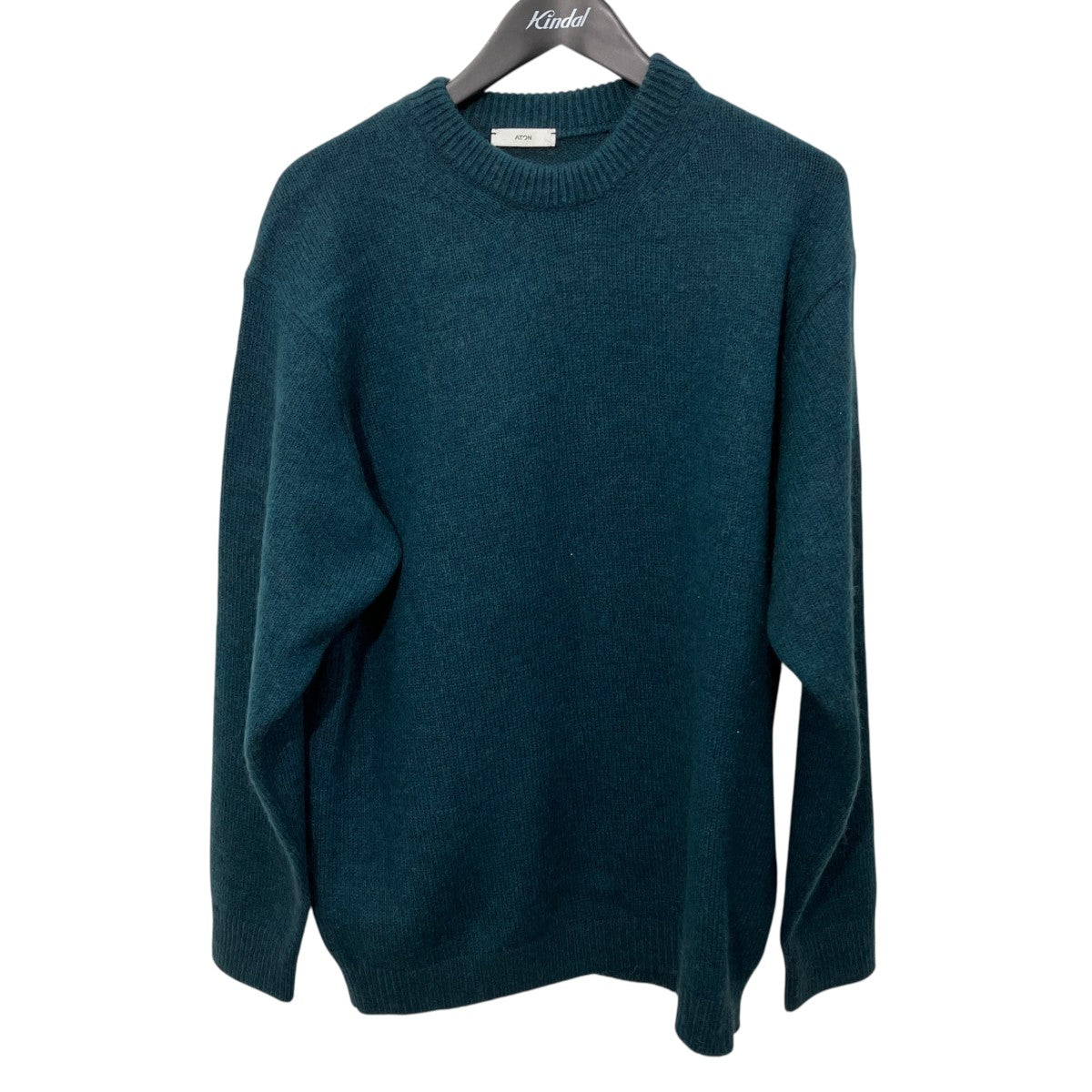 ATON 23AWKRAGSW0916 WOOL MOHAIR CREWNECK SWEATER厚手ニット 古着・中古-1枚目のアイテム画像
