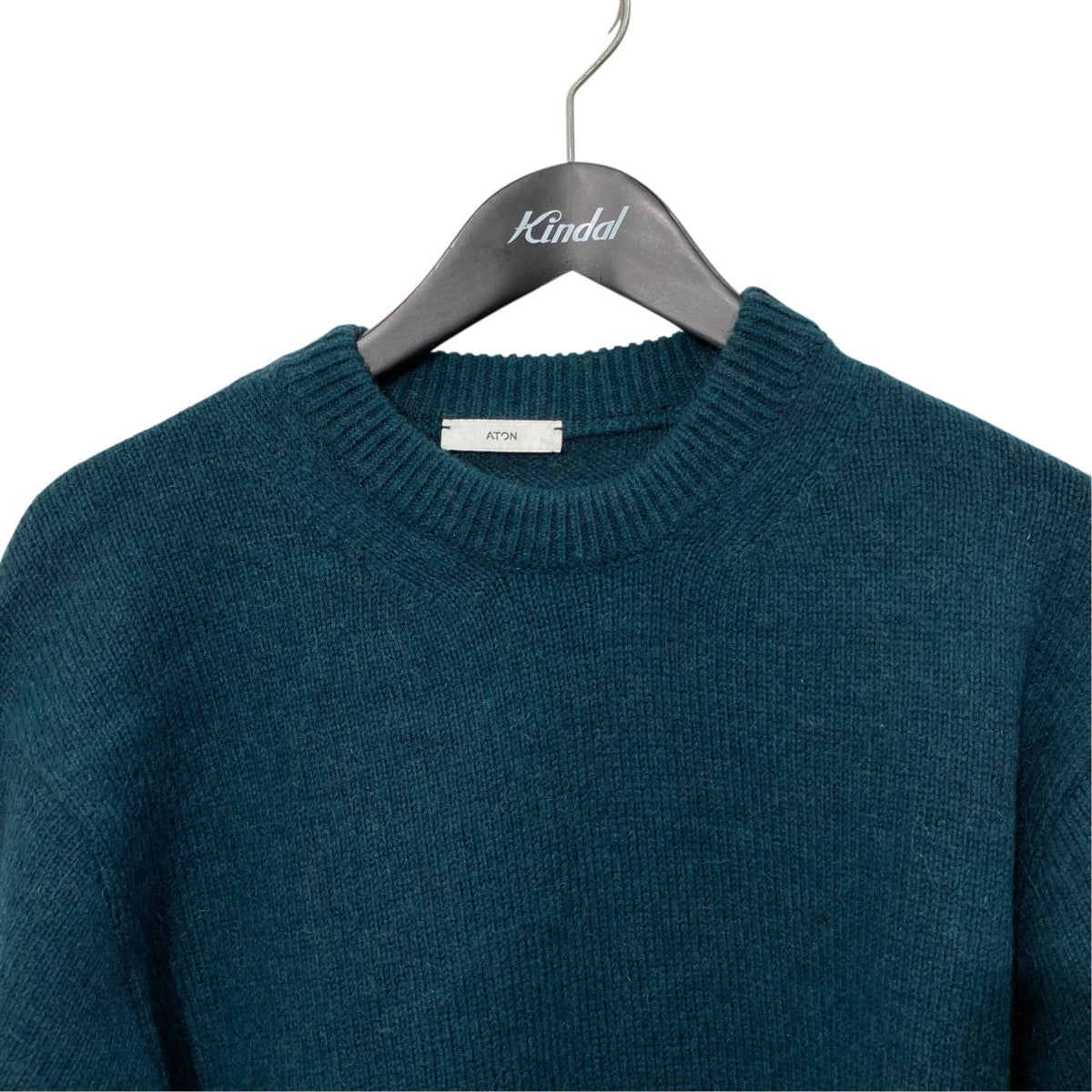 ATON 23AWKRAGSW0916 WOOL MOHAIR CREWNECK SWEATER厚手ニット 古着・中古-3枚目のアイテム画像