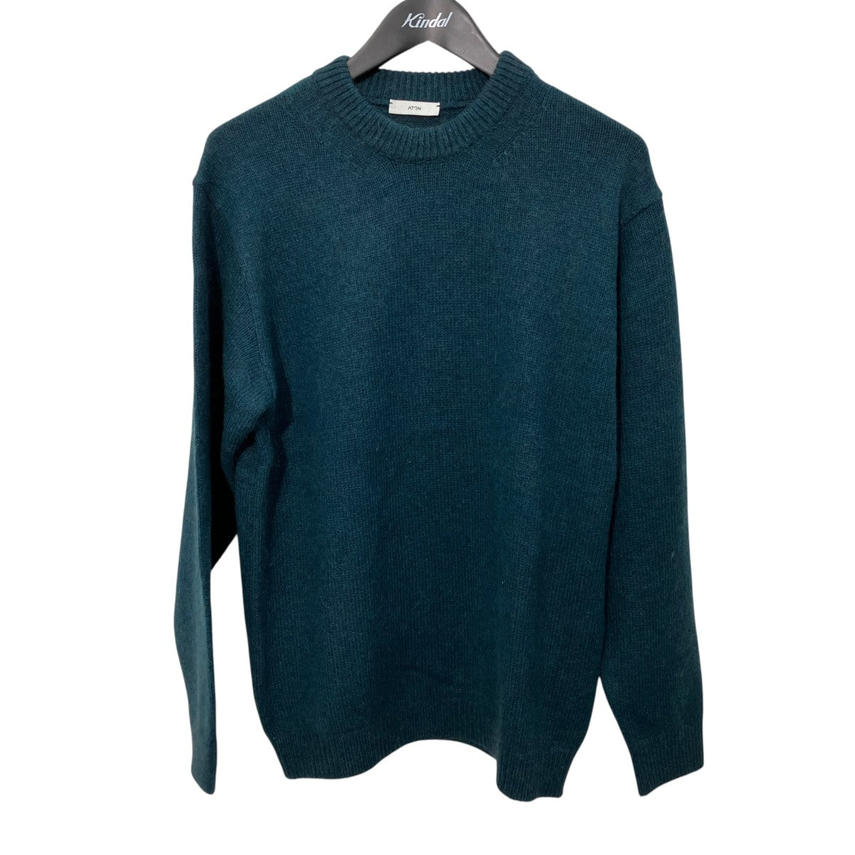 ATON 23AWKRAGSW0916 WOOL MOHAIR CREW SWEATER厚手ニット 古着・中古-1枚目のアイテム画像