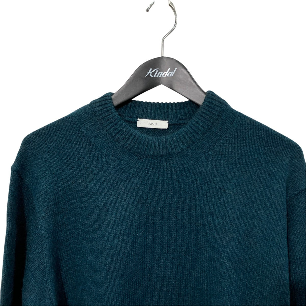 ATON 23AWKRAGSW0916 WOOL MOHAIR CREW SWEATER厚手ニット 古着・中古-3枚目のアイテム画像