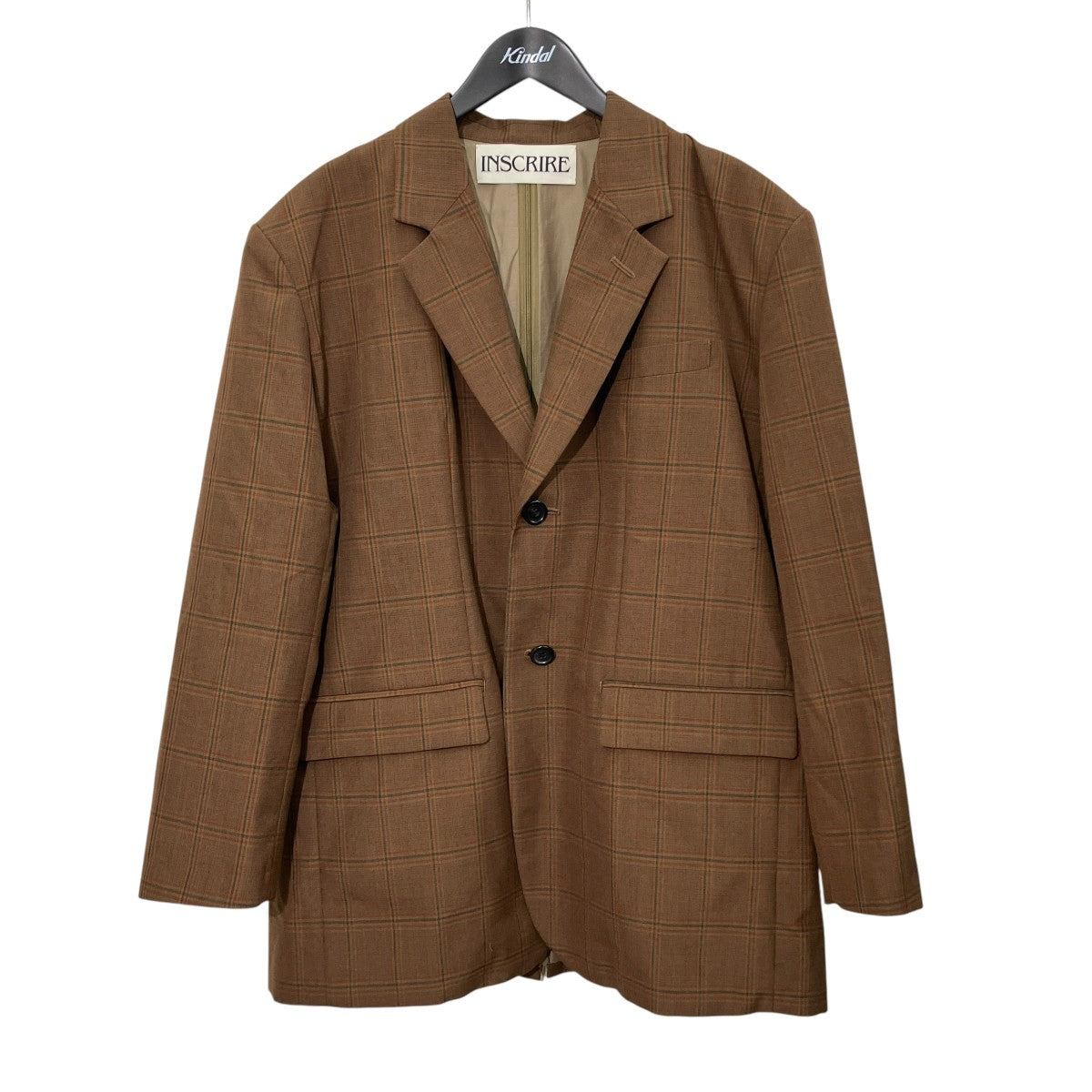 24AWチェックテーラードジャケットI24AW-JK43
