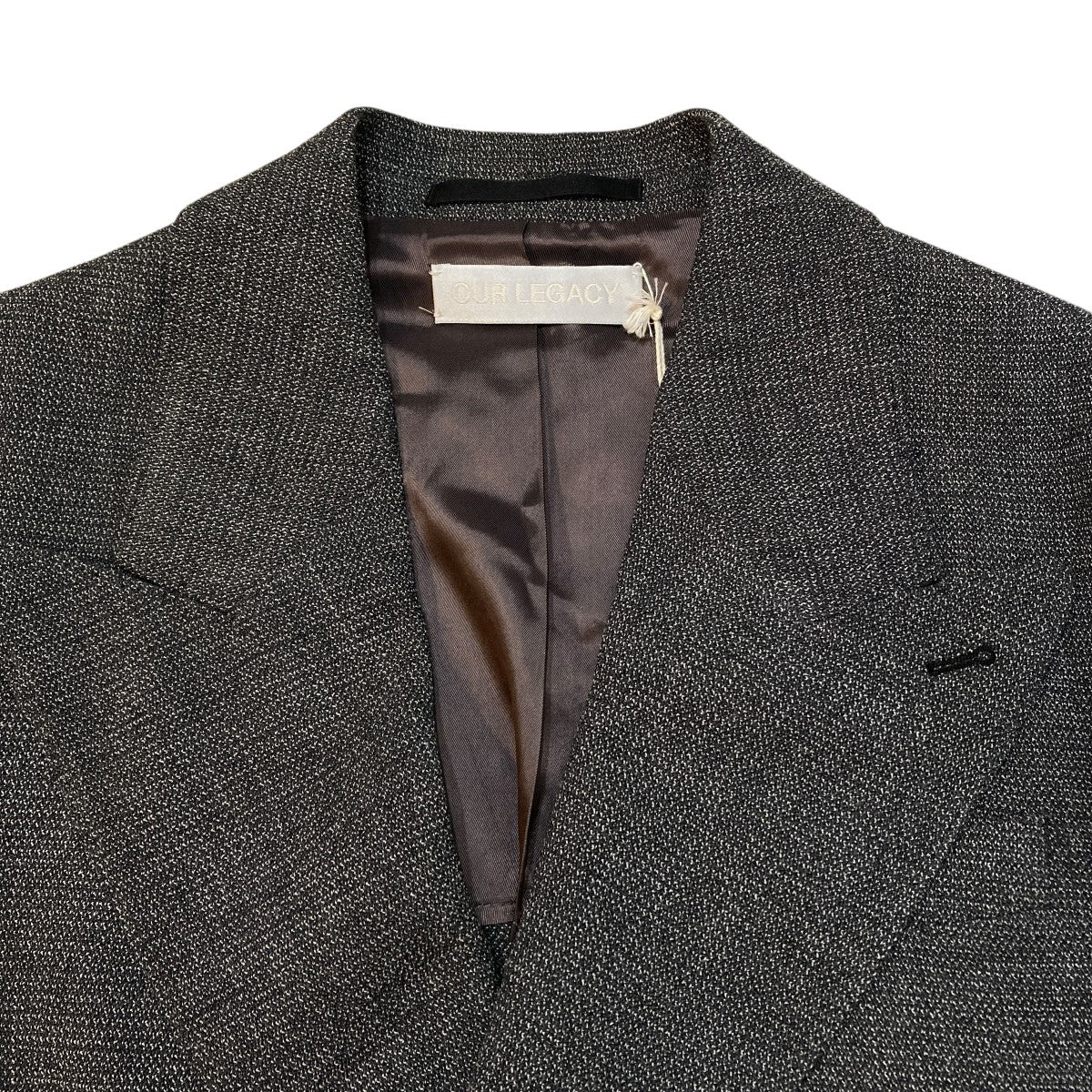 Black TV Static Mouline WoolジャケットM4240SS