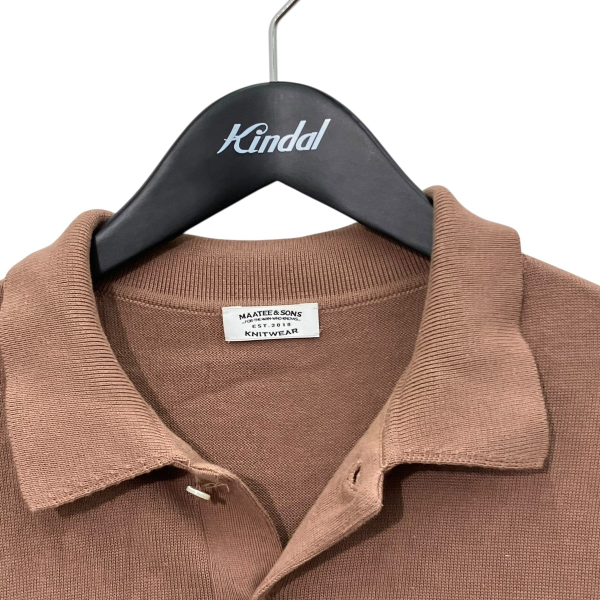 MAATEE＆SONS knit polo shirtニットポロシャツMT3103-0108 古着・中古-3枚目のアイテム画像